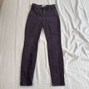 American Apparel Jeans Size 27 Women’s Purple Acid Wash Skinny Made in USA